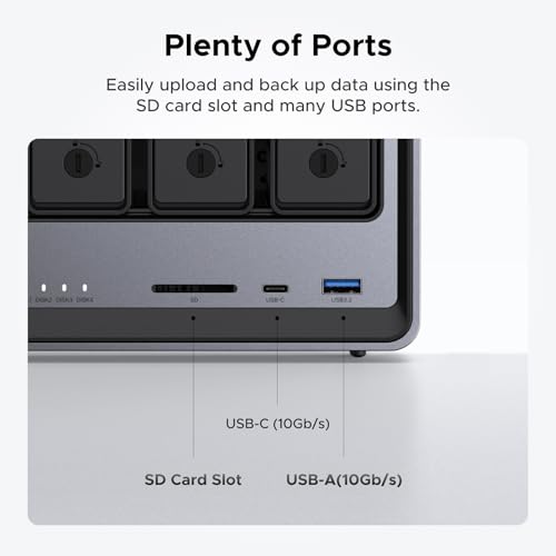 2-Bay Desktop NAS, Intel N100, 8GB DDR5 RAM, 2.5GbE, Diskless M69656
