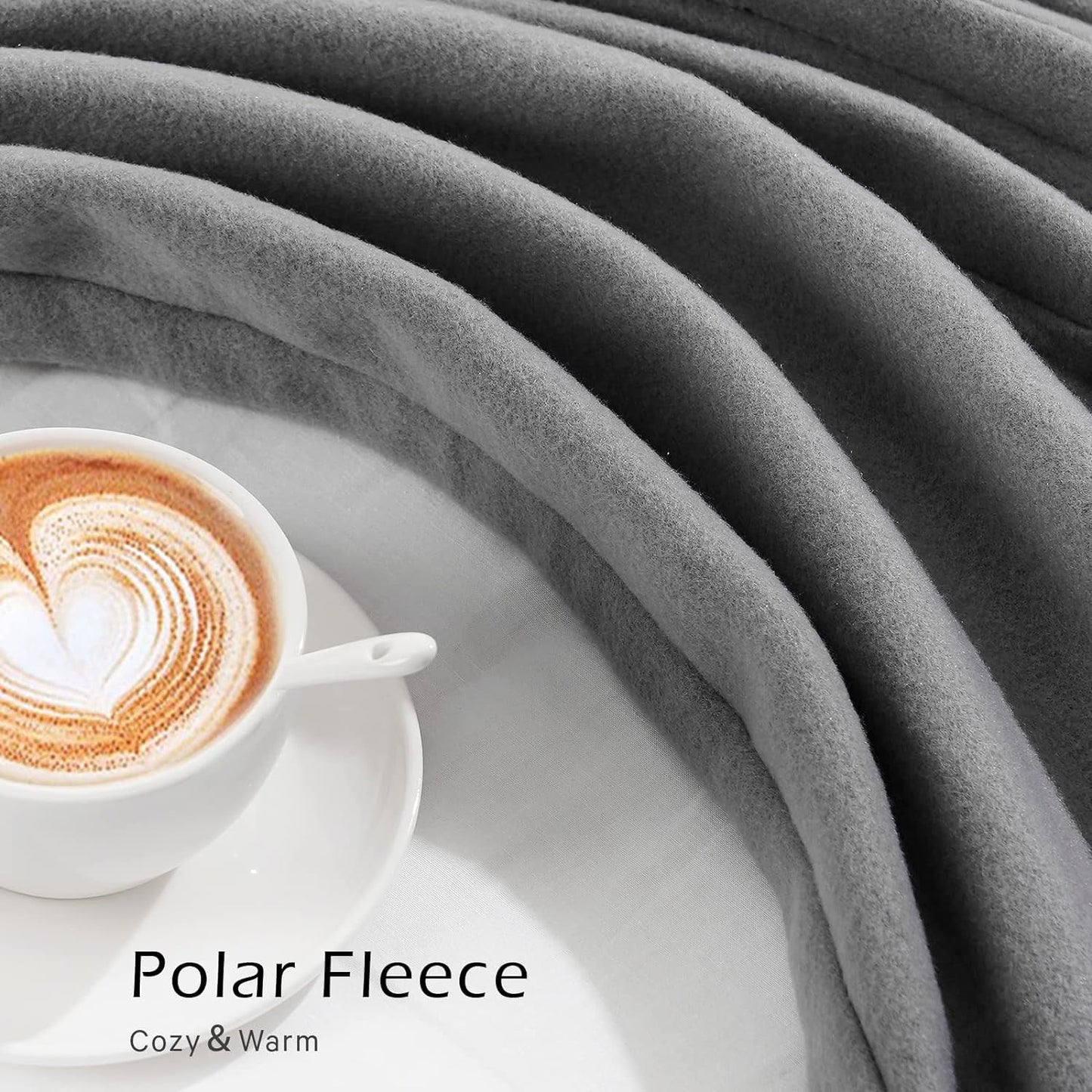 Heated Fleece Throw Blanket with Auto-off, 4 Heat Settings R601
