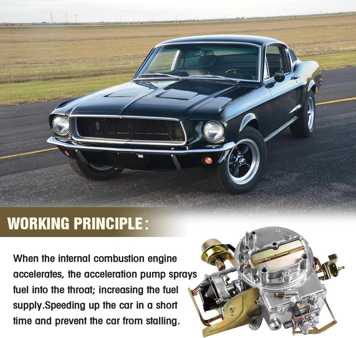 2 Barrel Carburetor with Electric Choke for Ford and Jeep Engines X4882