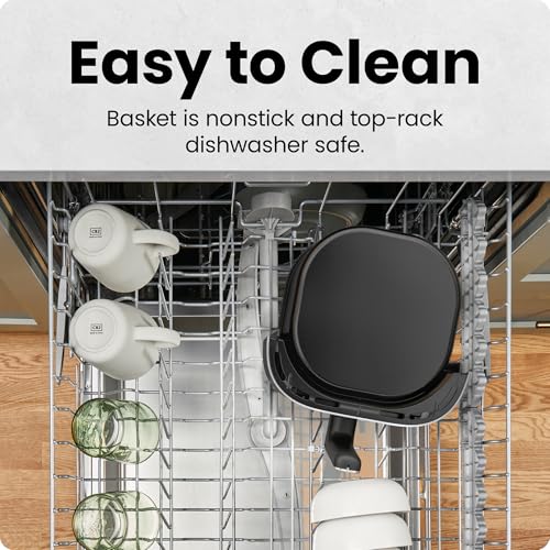 XL 8-Qt Touch Digital Air Fryer, Nonstick Dishwasher-Safe, Stainless Steel P242