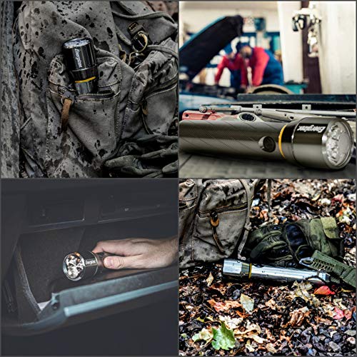 LED Metal Flashlight, 1300 Lumens E71831