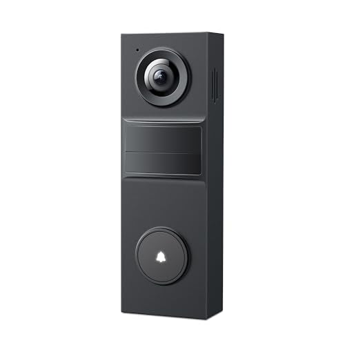 Tapo TP-Link Smart Video Doorbell Camera Wired, 2K 5MP, Color Night Vision, 180° Ultra-Wide FOV, 2-Way Audio, Free AI Detection, Cloud & SD Card Storage, Works w/Alexa & Google Home, D130