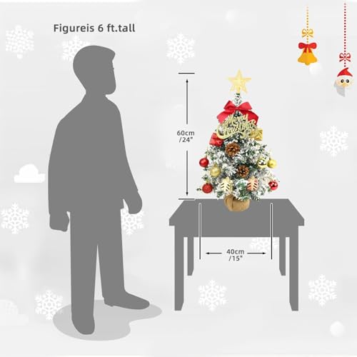 Green Tabletop Christmas Tree with LED Lights B3533