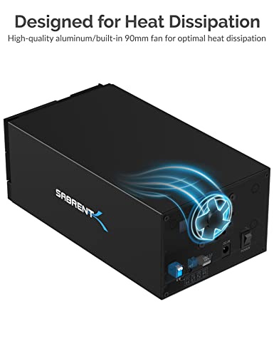 USB 3.2 5-Bay SATA Hard Drive Docking Station, Trayless, USB-C 10Gbps P669