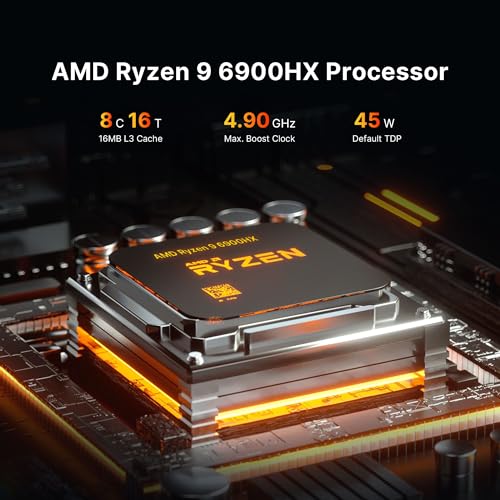 Mini Gaming PC with AMD Ryzen 9, 16GB RAM, 512GB SSD I708544