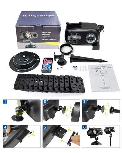Christmas Projector Lights Outdoor with Remote Control A7993