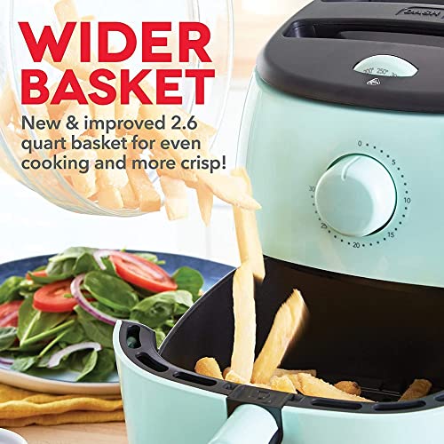 Electric Air Fryer Oven, 2.6 Qt., Grey, Compact, Auto Shut Off, 1000-Watt L764