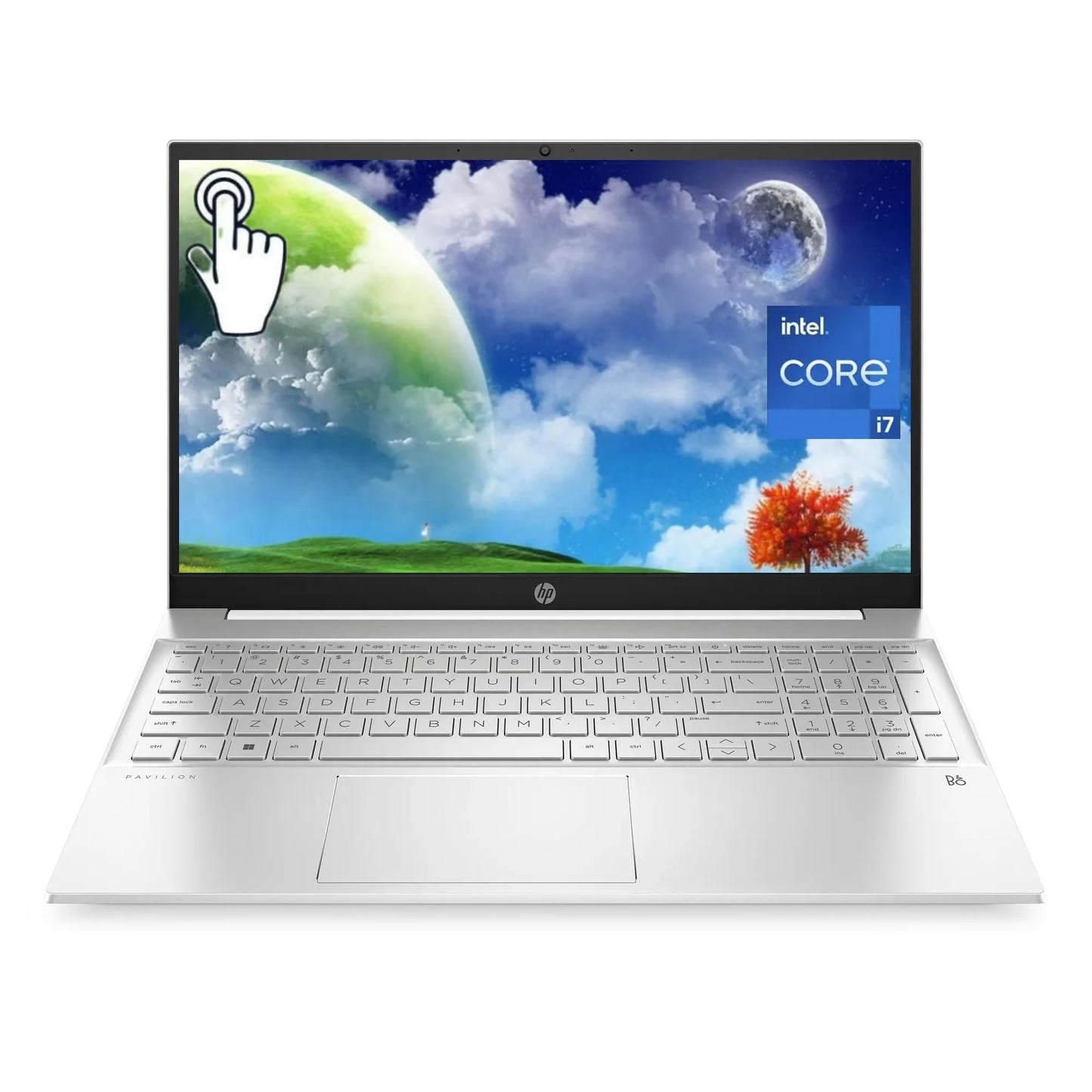 New HP Pavilion 15t-eg300 Laptop, 15.6" FHD Touchscreen,Intel Core i7-1355U,up to 5.0Ghz,16GB RAM,1TB SSD ,Backlit Keyboard ,Webcam, HDMI,Wifi 6,Bluetooth,Windows 11 Pro White