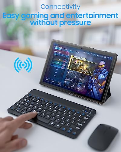 10 inch Android Tablet with Keyboard, Mouse, Stylus Pen and Case K7713