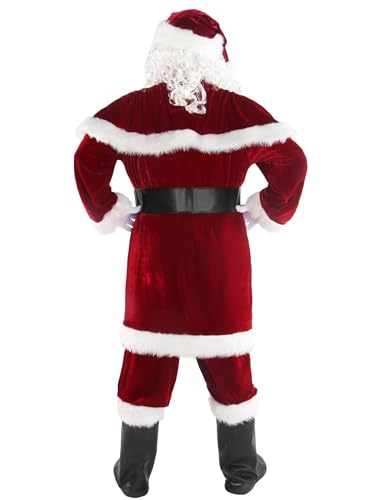 Men's Deluxe Santa Claus Costume Set 12 Pieces O97720