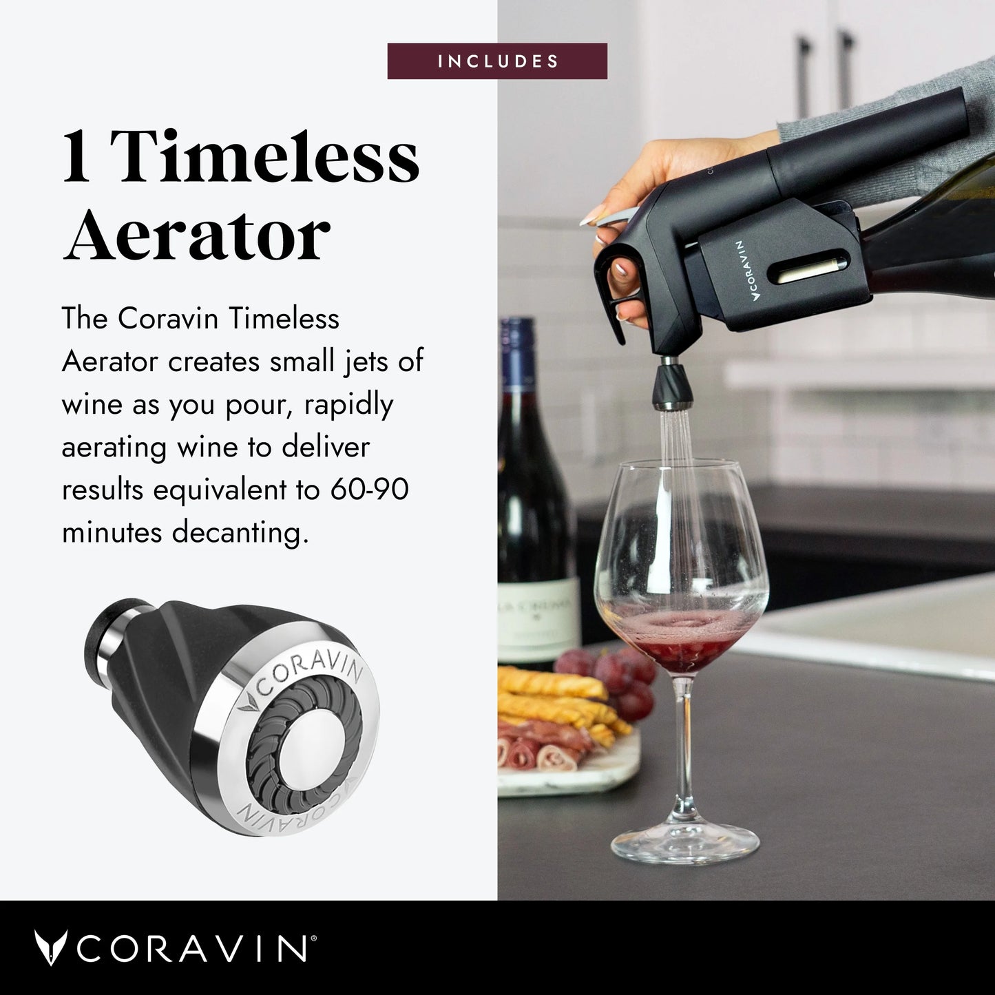 Wine Preservation System with Aerator and Carry Case C2838