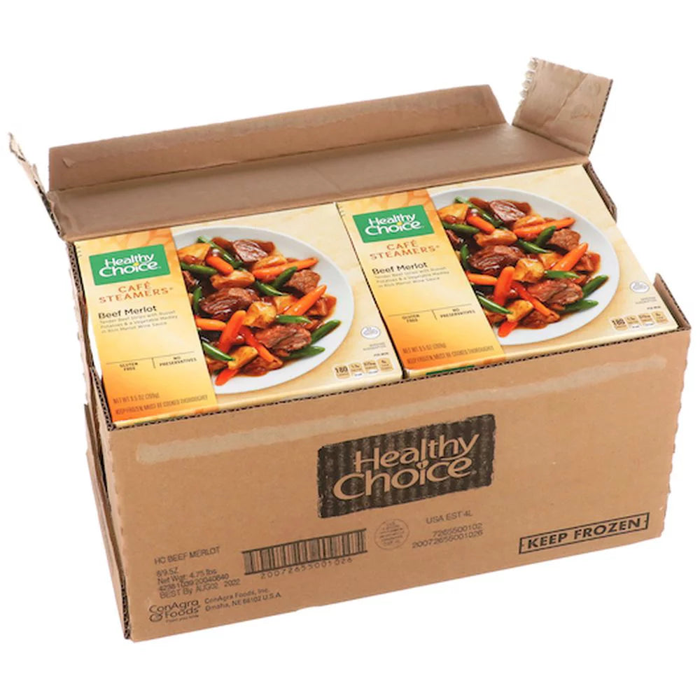 Beef Merlot Frozen Meal, 9.5 oz, 8-Pack L418
