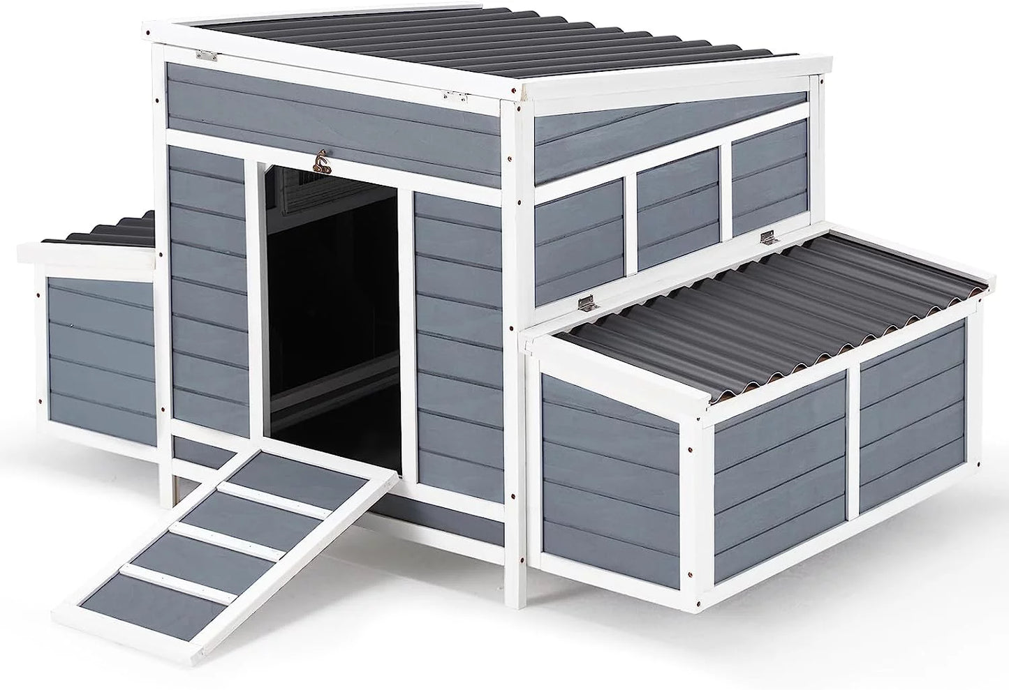 Large Chicken Coop Wooden Hen House Outdoor Poultry Cage V1608