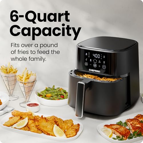 Air Fryer 6 QT with Touchscreen and 4 Presets C977097