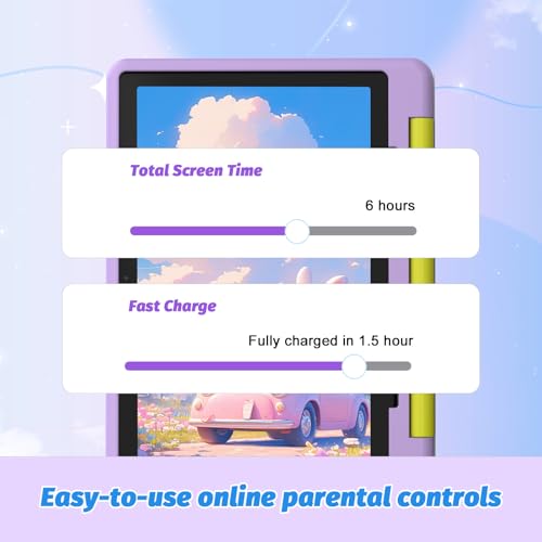 Kids Tablet 10 inch Octa-Core with Case, 64GB Expandable, Parental Control, Dual Camera, WiFi I23112