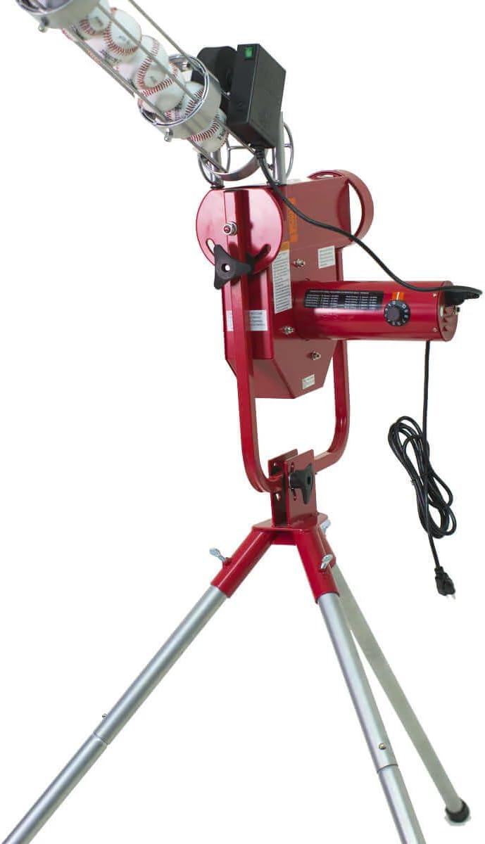 Baseball Pitching Machine with Auto Ball Feeder and Batting Cage B20494