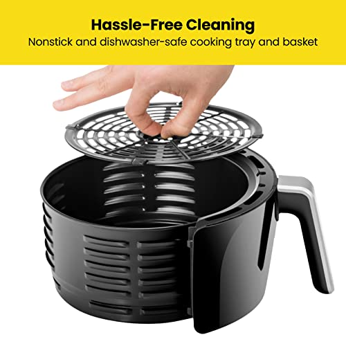 2 Qt Mini Air Fryer with Digital Timer and Nonstick Basket D4952