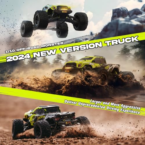 1/10 RTR Brushless RC Car for Adults, 50mph Off-Road Monster Truck 4WD R2126