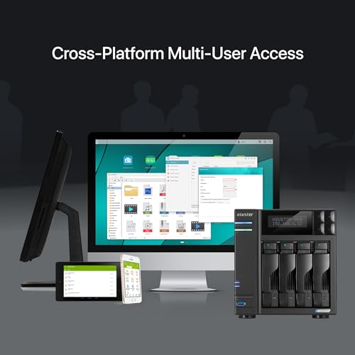 4-Bay NAS, Quad-Core 2.0GHz, Dual 2.5GbE, 4GB DDR4 U320475