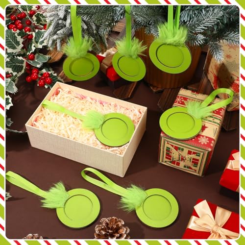 24 Pcs Christmas Photo Ornament Frames for Baby First Christmas Tree Keepsake F1934