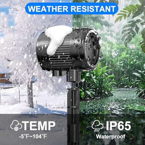 Christmas Laser Projector Light Outdoor, RGB Firefly Moving Lights, IP65 Waterproof for Garden Yard Party Decor W6136