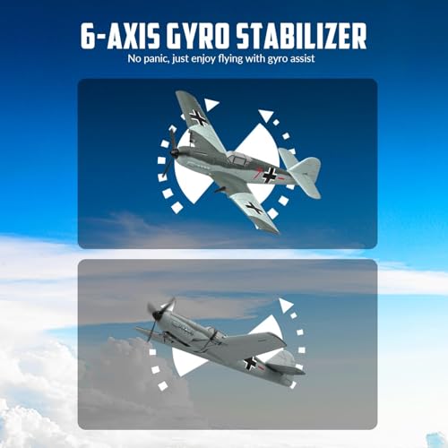 RC Plane 3 Channel Remote Control Airplane Fighter Toy, 2.4GHz 6-axis Gyro, Easy to Fly for Adults Kids Beginners Q215470