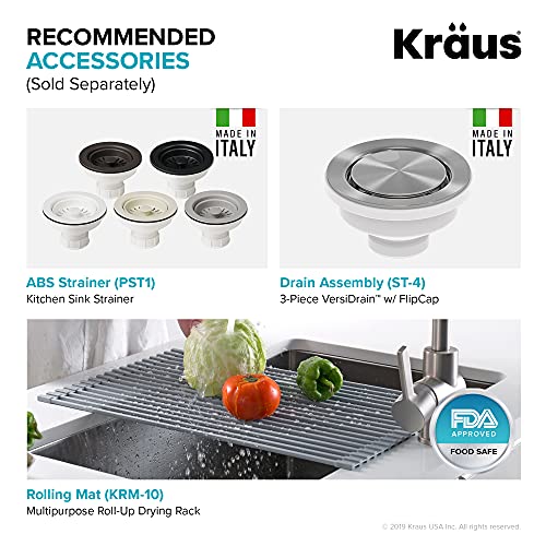 33" Dual Mount Single Bowl Granite Kitchen Sink in Black I558