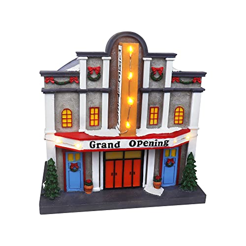 Lighted Musical Snow Village with Animated Kids Sledding A910926