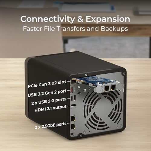 4 Bay Desktop NAS with Intel Celeron Quad-core Processor and Dual 2.5GbE F683073