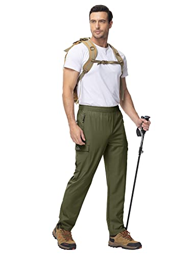 Men's Lightweight Hiking Cargo Pants Quick Dry Stretch M8341