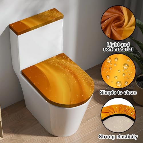 Christmas Toilet Lid Cover, Washable Bathroom Accessory O828
