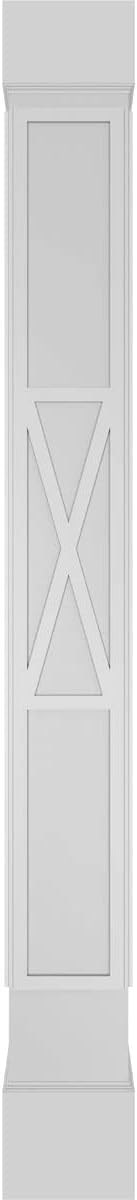 8"W x 8'H Craftsman Square Non-Tapered Column with Capital & Base E837557