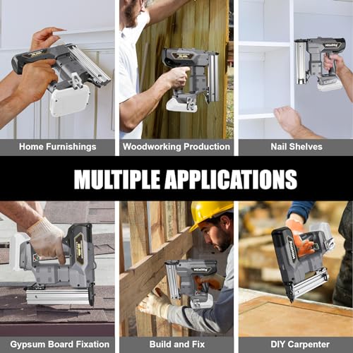 Cordless 18GA Brad Nailer for Wood Carpentry, Brushless, 2 Mode J35071