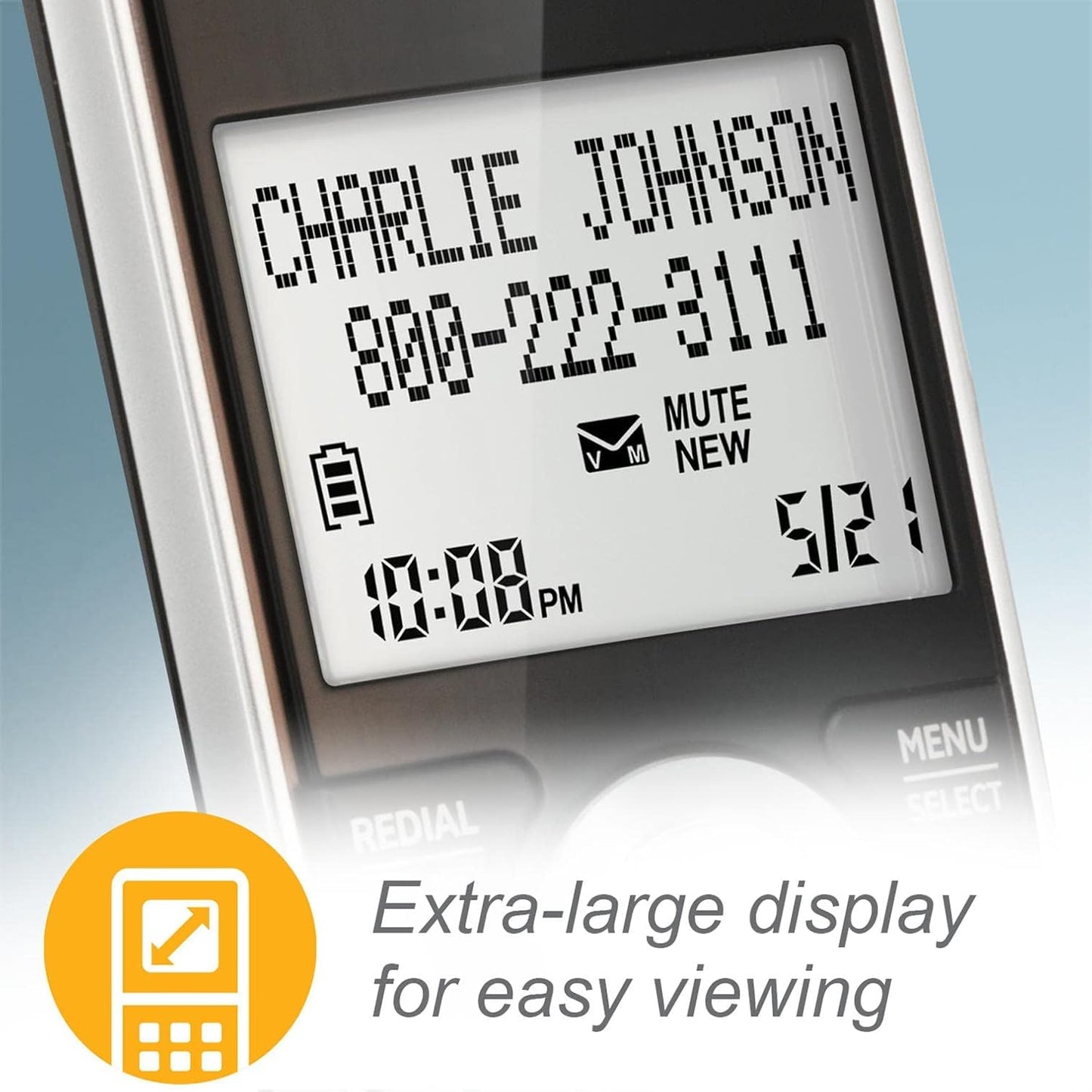2-Handset Corded/Cordless Phone with Answering Machine and Call Blocking S4297