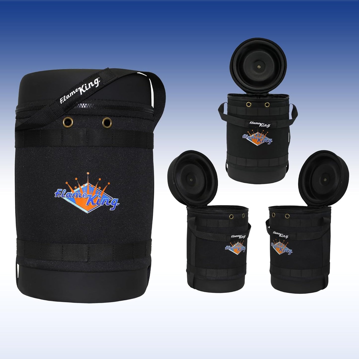 Insulated Protective Carry Case for 5LB Propane Tank, Black O79403