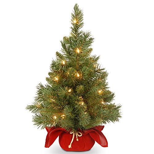 24 in Pre-Lit Mini Artificial Christmas Tree with 35 Clear Lights Z659685