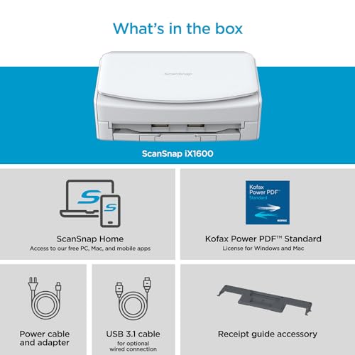 Wireless Document Scanner with Touchscreen and Auto Document Feeder I397