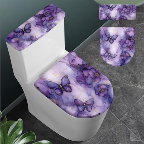 Christmas Toilet Lid and Tank Cover Set for Bathroom Decor Q334993