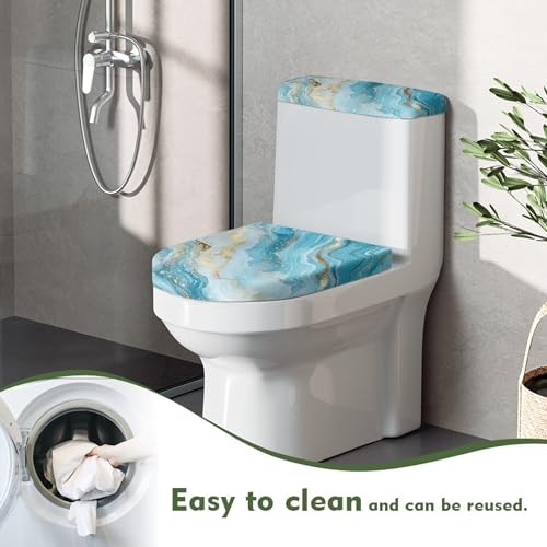Christmas Toilet Lid and Tank Cover Set for Bathroom Decor Q334993