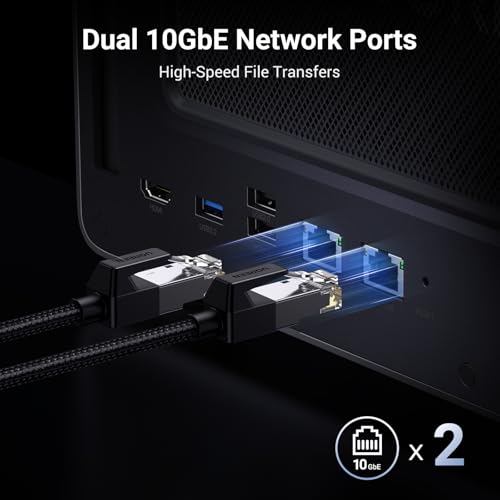 8-Bay Desktop NAS with Intel i5, 8GB DDR5 RAM, 10GbE, Diskless F294