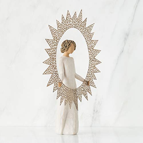 Star Tree Topper with Glitter, Pierced Metal, Hand-Painted Christmas Decor O39981