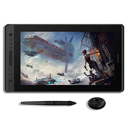 HUION KAMVAS Pro 13 Graphics Drawing Tablet with Screen Full-Laminated Drawing Monitor with Battery-Free Stylus Tilt 4 Hot Keys Touch Bar-13.3inch Pen Display with Stand for Windows/MAC/Linux Black