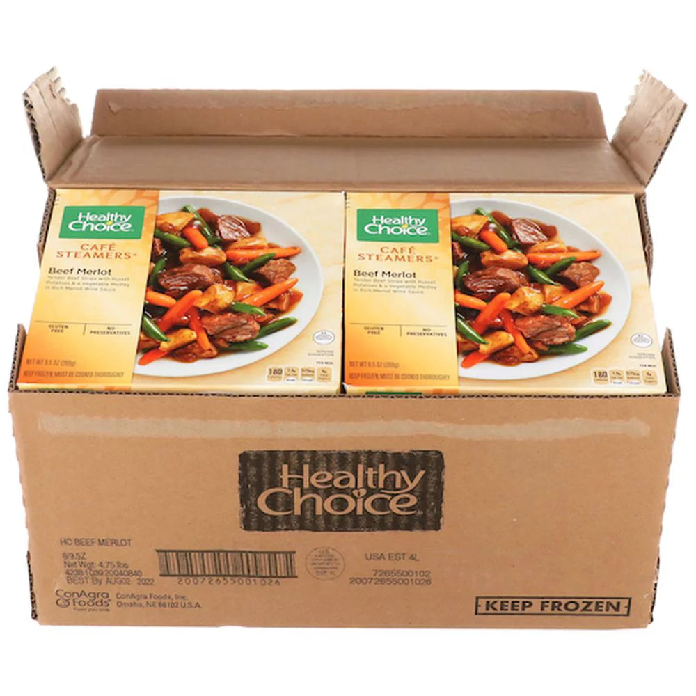 Beef Merlot Frozen Meal, 9.5 oz, 8-Pack L418