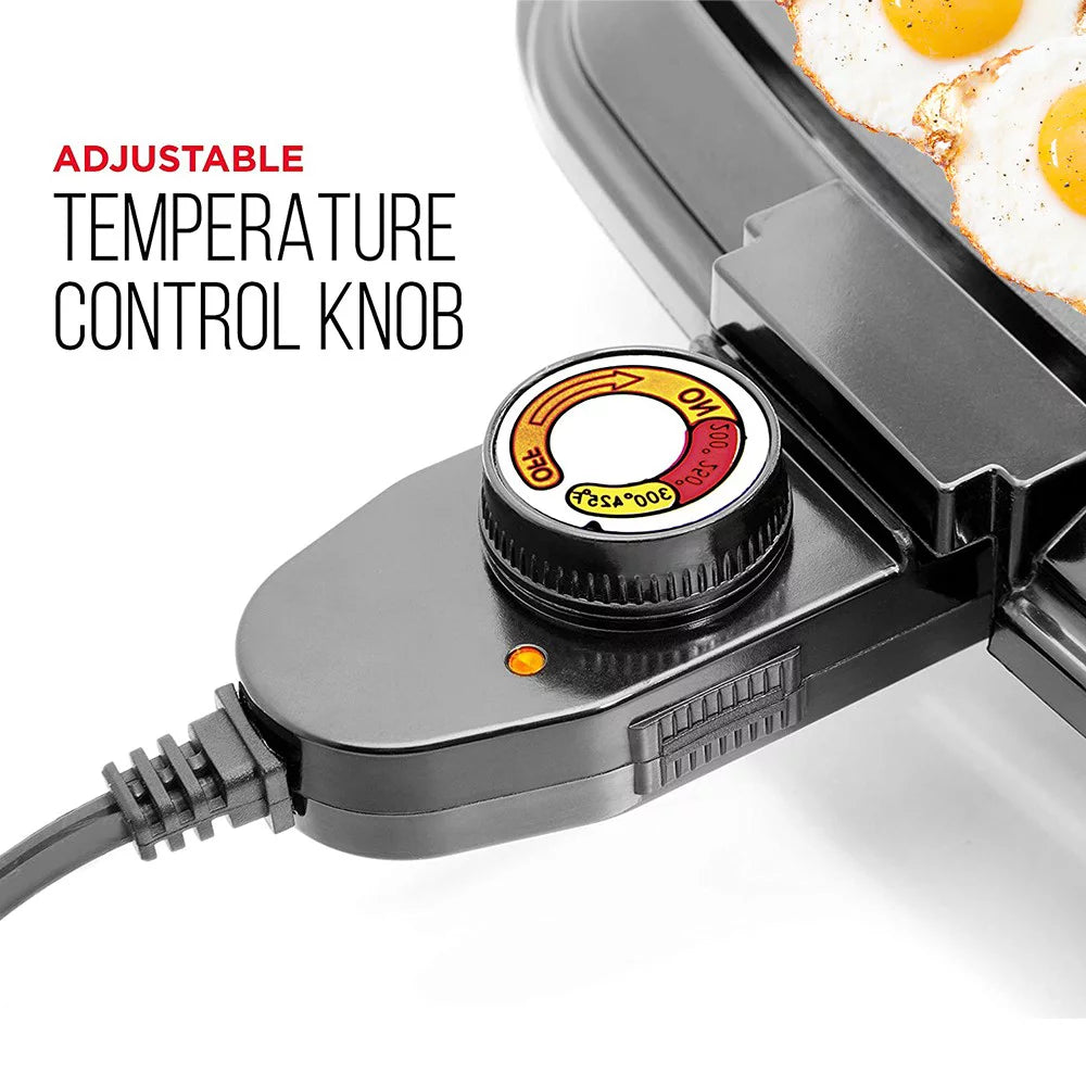 Nonstick Electric Griddle for 6 Eggs and Pancakes S797