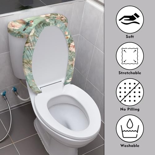 Christmas Toilet Lid and Tank Cover Set for Bathroom Decor Q334993