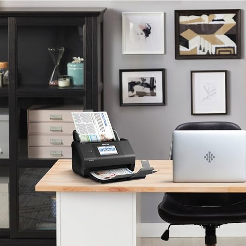 Wireless Color Duplex Desktop Document Scanner with 100-Sheet Auto Document Feeder O897465