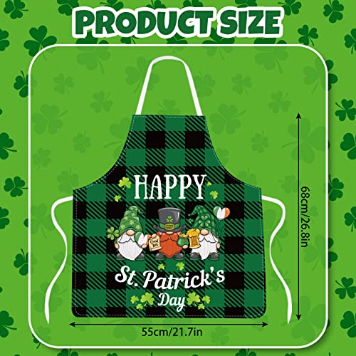 Christmas Aprons Pink Xmas Tree Santa Deer Buffalo Plaid Adjustable Kitchen Cooking B960408