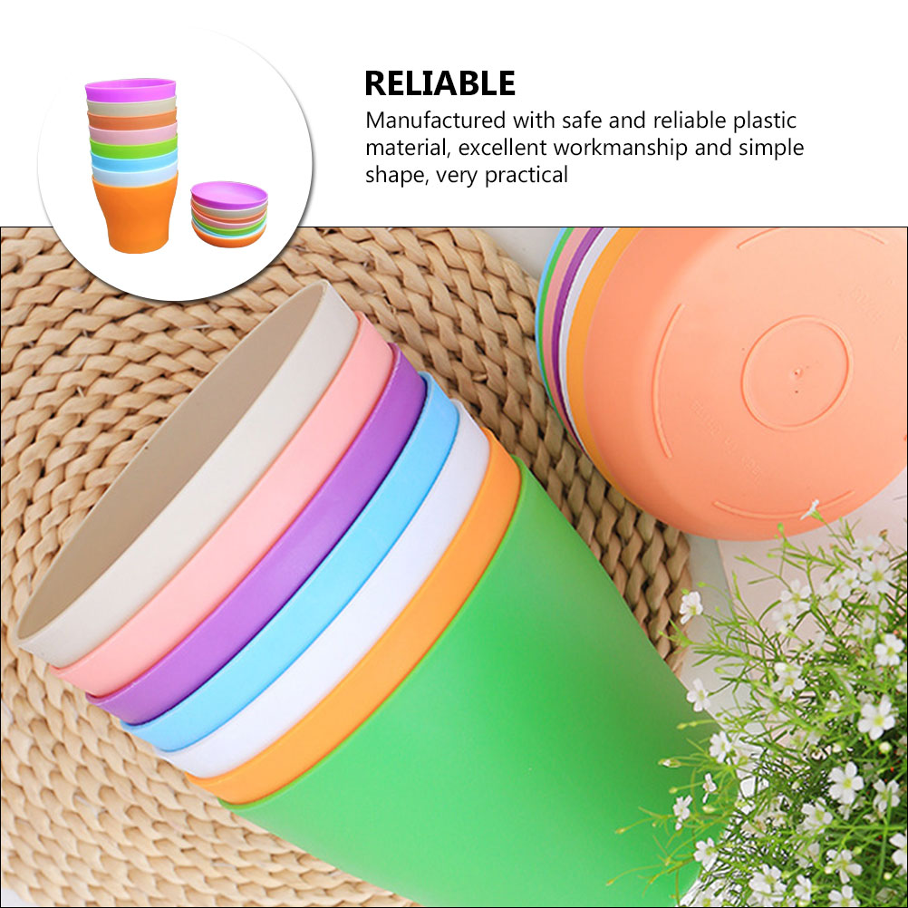 Plastic Flower Pot with Tray for Bonsai and Plants Q3110