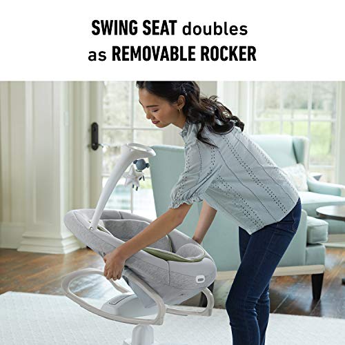 Versatile Baby Swing & Portable Rocker with Removable Rocker Q306