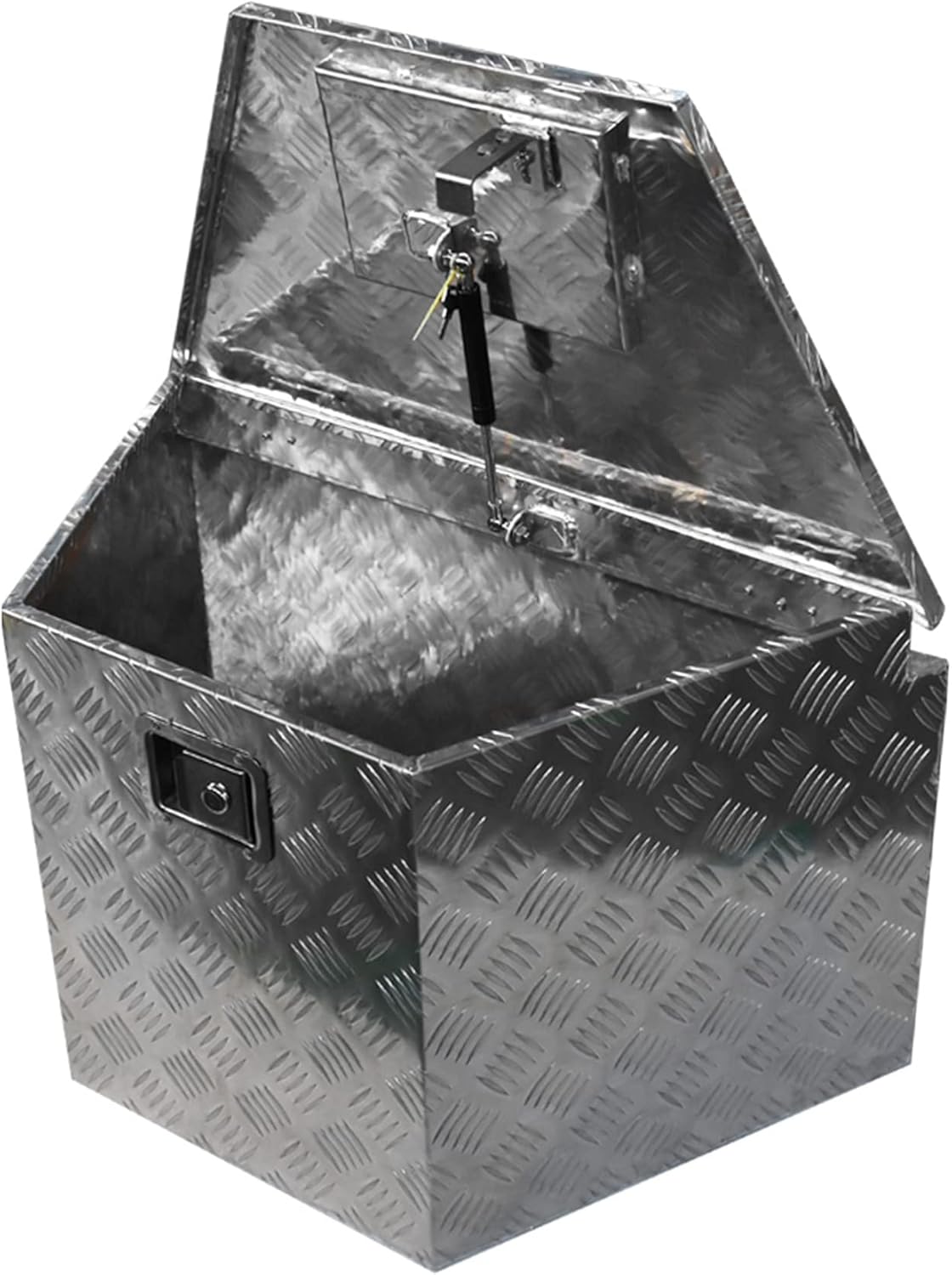 Aluminum Trailer Tongue Tool Box Diamond Tread with Lock & Keys Q982